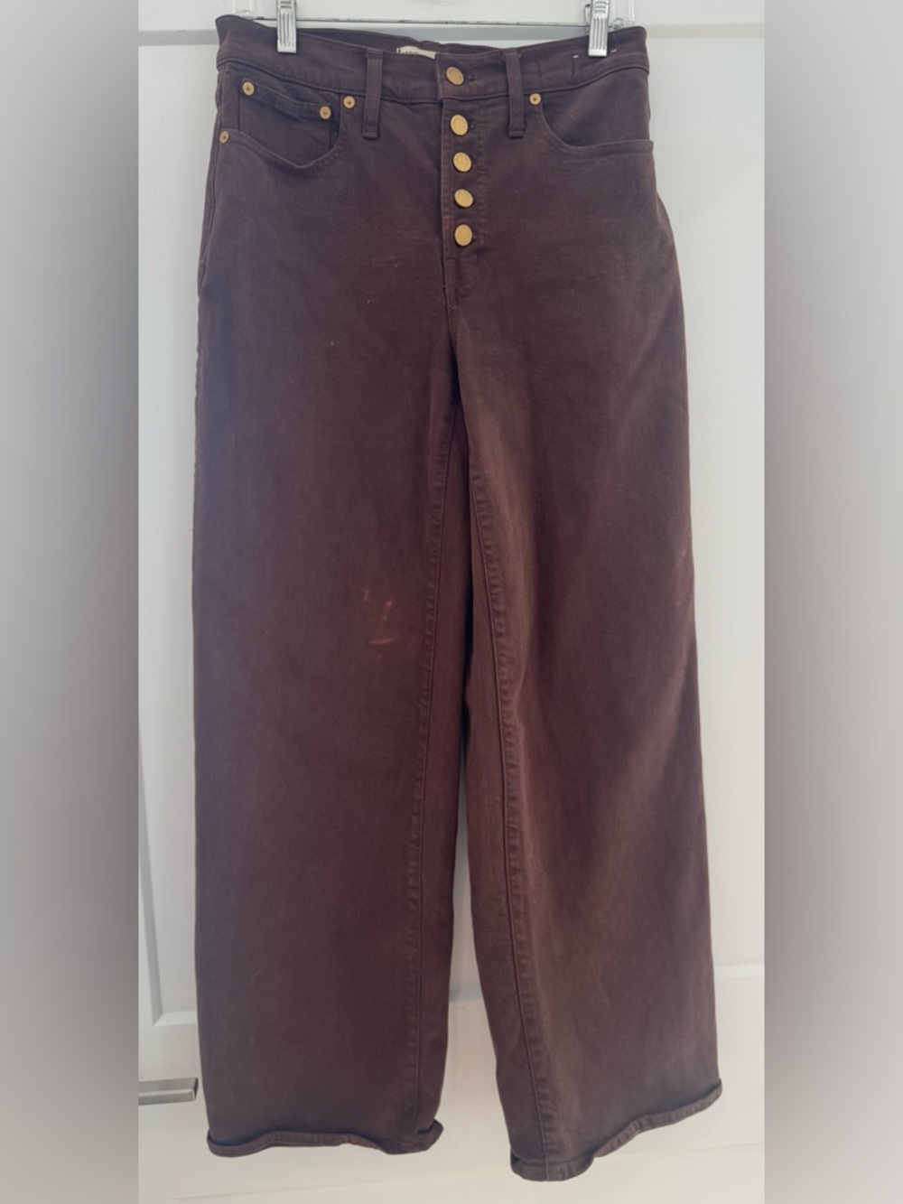 Madewell Chocolate Brown Denim Jeans